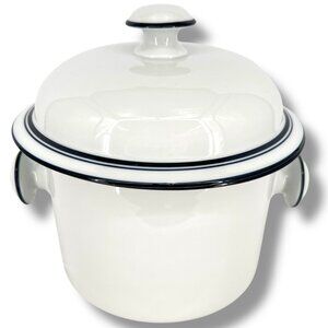 Dansk Bistro Christianshavn Blue Round Covered Casserole Dish 1.75 Quart